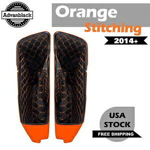 オレンジステッチライナーキット Advanblack 拡張ストレッチサドルバッグボトム 2014+ Orange Stitch Liner Kit For Advanblack Extend Stretched Saddlebag Bottom 2014+ 【並行輸入品】
