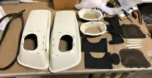 OS&D アドバンブラック ボンネビル ソルト デニム 6X9 サドルバッグ スピーカー 蓋 14 歳以上 ツーリング用 OS&D Advanblack Bonneville Salt Denim 6X9 SADDLEBAG SPEAKER LIDS FOR 14+ TOURING 【並行輸入品】