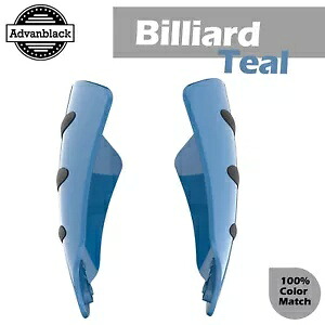 Advanblack ビリヤード ティール ハンドガード ハーレー ツーリング & ソフテイルに適合 Advanblack Billiard Teal Hand Guard Fits for Harley Touring & Softails 【並行輸入品】