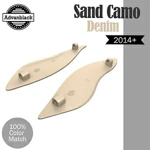 サンドカモデニムエアディフレクターバットウィングフェアリングディフレクターウィンドフィット14+ハーレー SAND CAMO DENIM Air Deflectors Batwing Fairing Deflectors Wind Fits 14+ Harley 【並行輸入品】