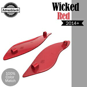 WICKED RED エアディフレクター バットウィング フェアリング ディフレクター 風 14+ ハーレーに適合 WICKED RED Air Deflectors Batwing Fairing Deflectors Wind Fits 14+ Harley 【並行輸入品】