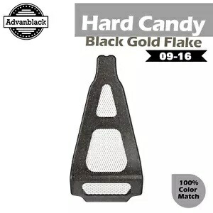 ハードキャンディーブラックゴールドフレーク アドバンブラック エアクールハーレーツーリングチンスポイラーに適合 HARD CANDY BLACK GOLD FLAKE Advanblack Fits Air-Cool Harley Touring Chin Spoiler 【並行輸入品】