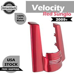 Velocity レッド Sunglo カットアウトなし ストレッチ リアフェンダー エクステンション ハーレー 2009+ に適合 Velocity Red Sunglo No Cutout Stretched Rear Fender Extension Fits Harley 2009+ 【並行輸入品】