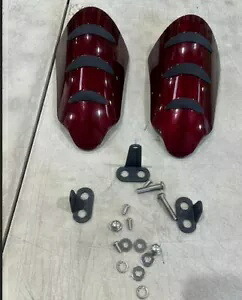 OS&D アドバンブラック クリムゾンレッド サングロ ハンドガード ハーレーツーリング&ソフテイル用 OS&D Advanblack Crimson Red Sunglo HAND GUARD FOR HARLEY TOURING & SOFTAILS 【並行輸入品】