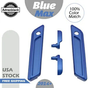 サドルバッグ リッド レバー & ラッチ カバー セット キット 14+ ハーレー ツーリング ブルーマックス用 Saddlebag Lid Lever & Latch Cover Set Kit For 14+ Harley Touring BLUE MAX 【並行輸入品】