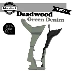 Advanblack フェアリング スポイラー キット 2017 年以降ハーレー ロード グライド用 デッドウッド グリーン デニム Advanblack Fairing Spoiler Kit For 2017+ Harley Road Glide DEADWOOD GREEN DENIM 【並行輸入品】