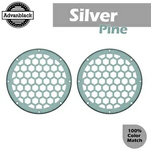 シルバーパイン ハーレーロアフェアリング HEX 6.5インチ スピーカーグリル Advanblack x XBS用 Silver Pine For Harley Lower Fairing HEX 6.5'' Speaker Grill Advanblack x XBS 【並行輸入品】
