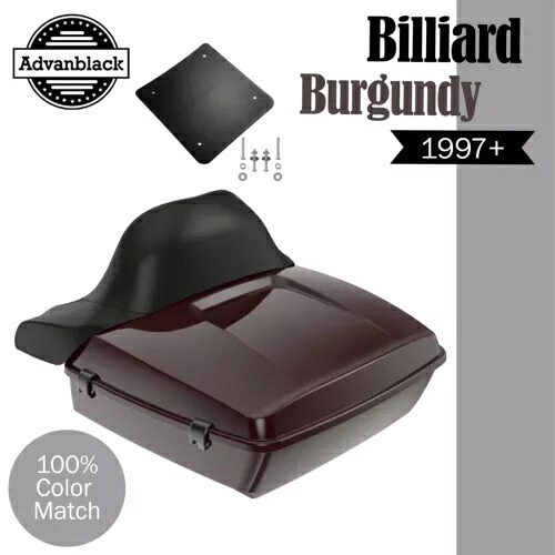 ビリヤード バーガンディ ラッシュモア チョップド ツアー パック ラップアラウンド ハーレー/ソフテイル 97+ BILLIARD BURGUNDY Rushmore Chopped Tour Pack Wrap Around For Harley/Softail 97+ 【並行輸入品】