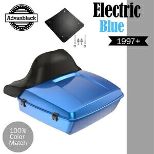 エレクトリック ブルー ラッシュモア チョップド ツアー パック ラップ アラウンド ハーレー/ソフテイル 97+ ELECTRIC BLUE Rushmore Chopped Tour Pak Pack Wrap Around For Harley/Softail 97+ 【並行輸入品】