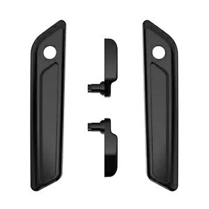 サドルバッグ蓋レバー & ラッチカバーセットキット 14 年以上のハーレー用 ブラック スターダストフェード Saddlebag Lid Lever & Latch Cover Set Kit For 14+ Harley BLACK STARDUST FADE 【並行輸入品】