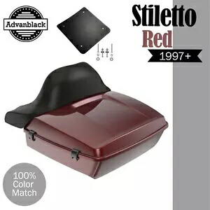 スティレット レッド ラッシュモア チョップド ツアー パック ラップ アラウンド ハーレー/ソフテイル 97+ STILETTO RED Rushmore Chopped Tour Pak Pack Wrap Around For Harley/Softail 97+ 【並行輸入品】