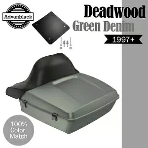 デッドウッド グリーン デニム ラッシュモア チョップド ツアー パック ラップアラウンド ハーレー/ソフテイル用 DEADWOOD GREEN DENIM Rushmore Chopped Tour Pack Wrap Around For Harley/Softail 【並行輸入品】 126,500円