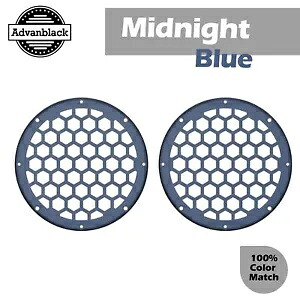 ミッドナイトブルー ハーレー用 下部フェアリング HEX 6.5インチ スピーカーグリル Advanblack x XBS Midnight Blue For Harley Lower Fairing HEX 6.5'' Speaker Grill Advanblack x XBS 【並行輸入品】