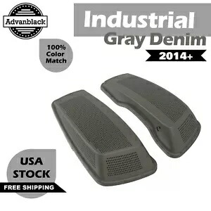 インダストリアルグレーデニム デュアル 6x9 スピーカー蓋 ハーレーツーリング FLHR FLHXS FLTRX 用 INDUSTRIAL GRAY DENIM Dual 6x9 Speaker Lids For Harley Touring FLHR FLHXS FLTRX 【並行輸入品】