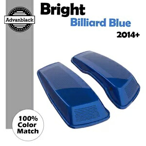 ブライトビリヤードブルー デュアル 6x9 スピーカー蓋 ハーレーツーリング FLHR FLHXS FLTRX 用 BRIGHT BILLIARD BLUE Dual 6x9 Speaker Lids For Harley Touring FLHR FLHXS FLTRX 【並行輸入品】