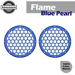 フレイムブルーパール ハーレー用 HEX 6.5インチ スピーカーグリル Advanblack x XBS Flame Blue Pearl For Harley HEX 6.5'' Speaker Grill Advanblack x XBS 【並行輸入品】 44,880円