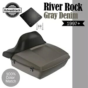 リバーロック グレーデニム ラッシュモア チョップド ツアー パック ラップアラウンド ハーレー/ソフテイル用 RIVER ROCK GRAY DENIM Rushmore Chopped Tour Pack Wrap Around For Harley/Softail 【並行輸入品】 126,500円