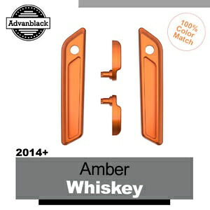 サドルバッグリッドレバー&ラッチカバーセットキット 14歳以上ハーレーツーリング用 AMBER WHISKY Saddlebag Lid Lever & Latch Cover Set Kit For 14+ Harley Touring AMBER WHISKEY 【並行輸入品】