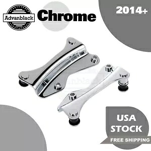 Advanblack クローム 4 点ドッキング ハードウェア キット ハーレー 2014+ PN 52300353 用 Advanblack Chrome 4-Point Docking Hardware Kit For Harley 2014+ PN 52300353 【並行輸入品】