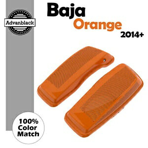 BAJA オレンジ デュアル 6x9 スピーカー蓋 2014+ ハーレー ツーリング FLHR FLHXS FLTRX 用 BAJA ORANGE Dual 6x9 Speaker Lids For 2014+ Harley Touring FLHR FLHXS FLTRX 【並行輸入品】