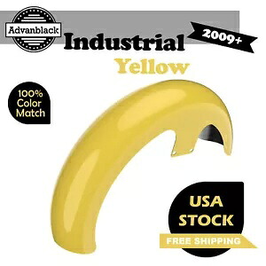 インダストリアルイエロー 21 インチ リビールラッパーハガー フロントフェンダー ハーレーダビッドソンに適合 Industrial Yellow 21\