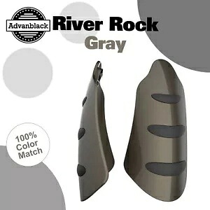 Advanblack リバー ロック グレー ハンドガード ハーレー ツーリング & ソフテイルに適合 Advanblack River Rock Gray Hand Guard Fits for Harley Touring & Softails 【並行輸入品】