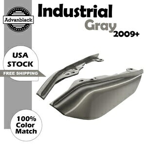 ミッドフレーム エアディフレクター ヒートシールド トリム カバー インダストリアル グレー 09+ ハーレー用 Mid Frame Air Deflectors Heat Shield Trim Covers INDUSTRIAL GRAY For 09+ Harley 【並行輸入品】