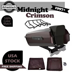 ミッドナイト クリムゾン チョップド ツアー パック パック ラゲッジ ハーレー FLHR FLHXS FLTRX 1997+用 Midnight Crimson Chopped Tour Pack Pak Luggage For Harley FLHR FLHXS FLTRX 1997+ 【並行輸入品】
