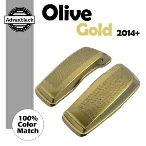 オリーブゴールド デュアル 6x9 スピーカー蓋 2014+ ハーレー ツーリング FLHR FLHXS FLTRX 用 OLIVE GOLD Dual 6x9 Speaker Lids For 2014+ Harley Touring FLHR FLHXS FLTRX 【並行輸入品】