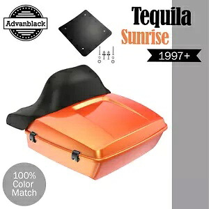テキーラ サンライズ ラッシュモア チョップド ツアー パック ラップアラウンド ハーレー/ソフテイル 97+ TEQUILA SUNRISE Rushmore Chopped Tour Pack Wrap Around For Harley/Softail 97+ 【並行輸入品】