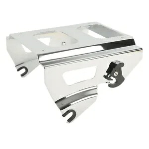 取り外し可能なソロマウントラック クローム ハーレーツアーパックロードキンググライド 2009-2013用 Detachable Solo Mount Rack Chrome For Harley Tour Pak Road King Glide 2009-2013 【並行輸入品】