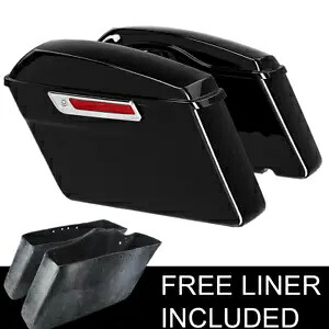 ハードサドルバッグトランク ラッチキー付き ハーレーツーリングロードキンググライド 93-13用 Hard Saddle Bags Trunk W/ Latch key Fit For Harley Touring Road King Glide 93-13 【並行輸入品】
