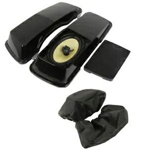 サドルバッグ蓋 6x9インチスピーカー付き ハーレーツーリングストリートロードグライド 94-13 12に適合 Saddlebag Lids W/6x9\