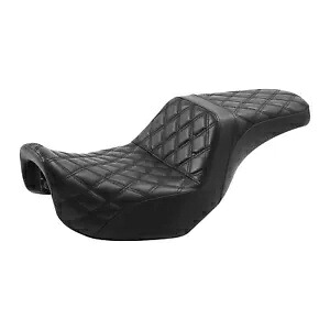 ブラック運転席&助手席ハーレーダイナローライダーFXD FXDWG 2006-2017に適合 Black Driver & Passenger Seat Fit For Harley Dyna Low Rider FXD FXDWG 2006-2017 【並行輸入品】