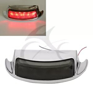 クロームリアフェンダーチップランプブレーキライトハーレーエレクトラグライド FLHTC 2009-2016 Chrome Rear Fender Tip Lamp Brake Light For Harley Electra Glide FLHTC 2009-2016 【並行輸入品】