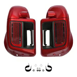 下部通気フェアリング ハーレー エレクトラ ストリート ロード グライド 2014-24 ウィキッド レッドに適合 Lower Vented Fairing Fit For Harley Electra Street Road Glide 2014-24 Wicked Red 【並行輸入品】