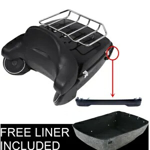 キングパック トランク バックレスト ラック ライト スピーカー ハーレー ツアー パック ツーリング 14+ に適合 King Pack Trunk Backrest Rack Light Speakers Fit For Harley Tour Pak Touring 14+ 【並行輸入品】
