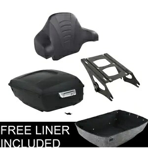 マットブラック キングパック トランクパッドマウントラック ハーレーツアーパック ストリートグライド 14-23用 Matt Black King Pack Trunk Pad Mount Rack For Harley Tour Pak Street Glide 14-23 【並行輸入品】