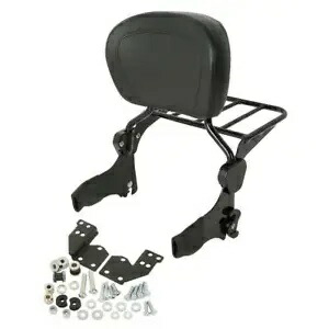 バックレスト シーシーバー 荷物ラック & ドッキングキット ハーレーツーリンググライド 97-08 米国用 Backrest Sissy Bar Luggage Rack & Docking Kit For Harley Touring Glide 97-08 US 【並行輸入品】