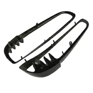 ブラックラジエータートリムベゼル ハーレー V-ロッド ナイトロッド VRSCA VRSCB 2001-2010 に適合 Black Radiator Trim Bezels Fit For Harley V-Rod Night Rod VRSCA VRSCB 2001-2010 【並行輸入品】