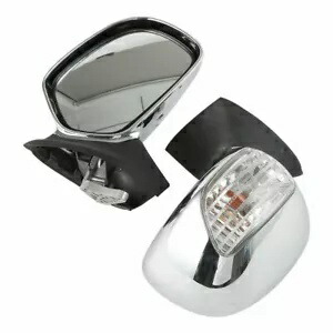 バックミラー ウインカー付き ホンダ ゴールドウィング GL1800 GL 1800 2001-2011に適合 Rearview Mirrors w/ Turn Signals Fit For Honda Goldwing GL1800 GL 1800 2001-2011 【並行輸入品】