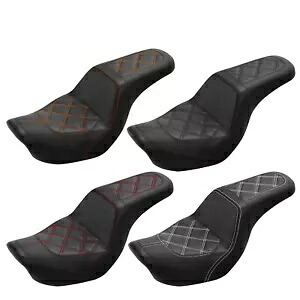 運転席助手席ハーレーダイナローライダーストリートボブスーパーグライド06-17に適合 Driver Passenger Seat Fit For Harley Dyna Low Rider Street Bob Super Glide 06-17 【並行輸入品】