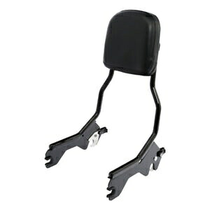 ブラック シーシーバー バックレスト パッド ハーレー ソフテイル ローライダー スポーツ グライド 18-22 に適合 Black Sissy Bar Backrest Pad Fit For Harley Softail Low Rider Sport Glide 18-22 【並行輸入品】