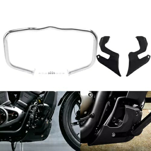 ハイウェイエンジンガードバー & チンフェアリングガード ハーレーナイトスター RH975 2022-Up用 Highway Engine Guard Bar &Chin Fairing Guards For Harley Nightster RH975 2022-Up 【並行輸入品】
