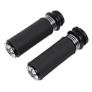 1インチ 25mm ブラック 電動ハンドルバー バーグリップ ハーレーダビッドソン ツーリング 2008-2020用 1\