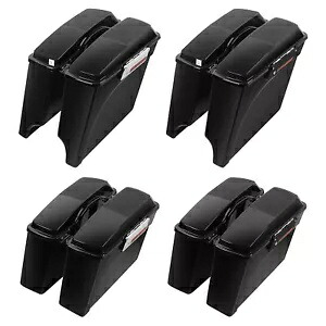 ハードサドルバッグ 6x9インチスピーカー蓋付き ハーレーツーリングエレクトラグライド 94-13に適合 Hard Saddlebags w/ 6x9\
