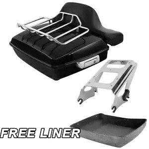 チョップドパック トランクマウントラック バックレスト ハーレーツアーパック ツーリンググライド 2009-13用 Chopped Pack Trunk Mount Rack Backrest For Harley Tour Pak Touring Glide 2009-13 【並行輸入品】