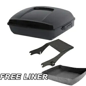 チョップドパック トランクマウントラック ハーレーツアーパックツーリング 1997-2008 07 ブラックに適合 Chopped Pack Trunk Mount Rack Fit For Harley Tour Pak Touring 1997-2008 07 Black 【並行輸入品】