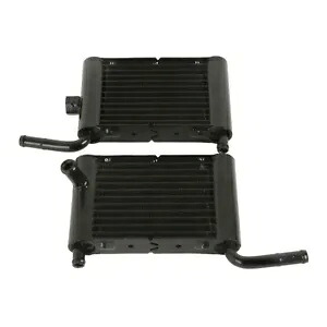 ブラック下部ベントフェアリングラジエータークーラー ハーレーツーリングツインカム 2014-2023用 Black Lower Vented Fairing Radiator Cooler For Harley Touring Twin Cam 2014-2023 【並行輸入品】