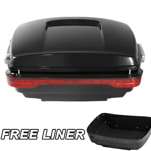 キング トランク パック LED ブレーキ ターン テール ライト ハーレー ツアー パック ストリート グライド 14-24 用 King Trunk Pack LED Brake Turn Tail Light For Harley Tour Pak Street Glide 14-24 【並行輸入品】